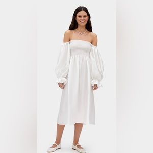 Silk White Sleeper Dress